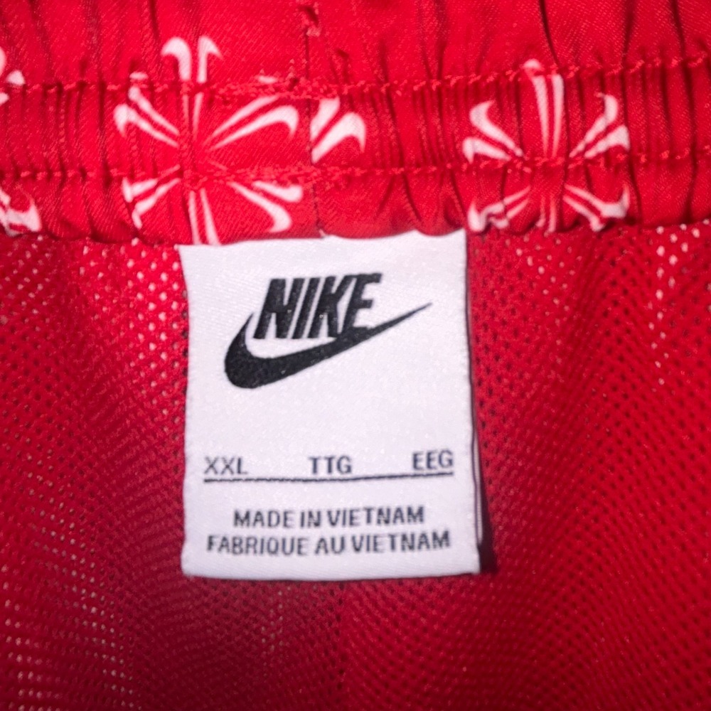 Nike Shorts Mens 2XL Red Sportswear Club Fleece Aop Performance XXL - Picture 4 of 9